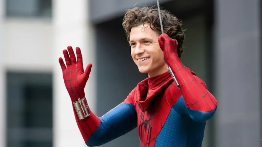 Tom Holland as Spider-Man in a promotional still for Brand New Day.