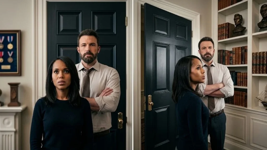 Ben Affleck and Kerry Washington in Netflix's political crime thriller film Animals