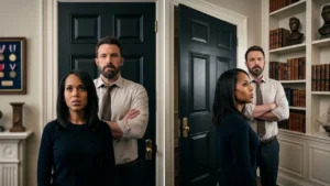 Ben Affleck and Kerry Washington in Netflix's political crime thriller film Animals