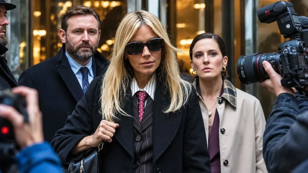 Sienna Miller and Dominic West in HBO Max legal thriller series War.